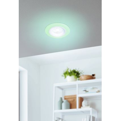 Eglo - ΣΕΤ 3xLED RGBW Χωνευτό φωτιστικό οροφής μπάνιου dimmimg 3xLED/3,8W/230V 2700-6500K IP44 + τηλεχειριστήριο
