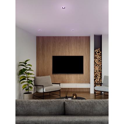 Eglo - ΣΕΤ 3x LED RGBW Χωνευτό φωτιστικό οροφής μπάνιου dimmimg 3xLED/3,8W/230V 2700-6500K IP44 + τηλεχειριστήριο