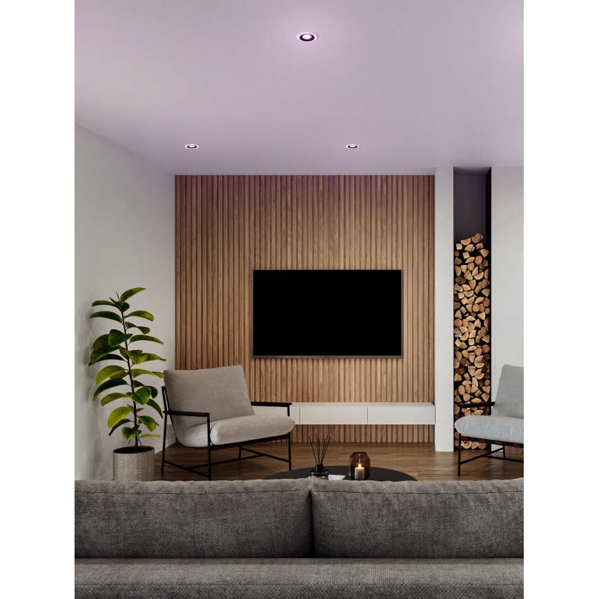 Eglo - ΣΕΤ 3x LED RGBW Χωνευτό φωτιστικό οροφής μπάνιου dimmimg 3xLED/3,8W/230V 2700-6500K IP44 + τηλεχειριστήριο