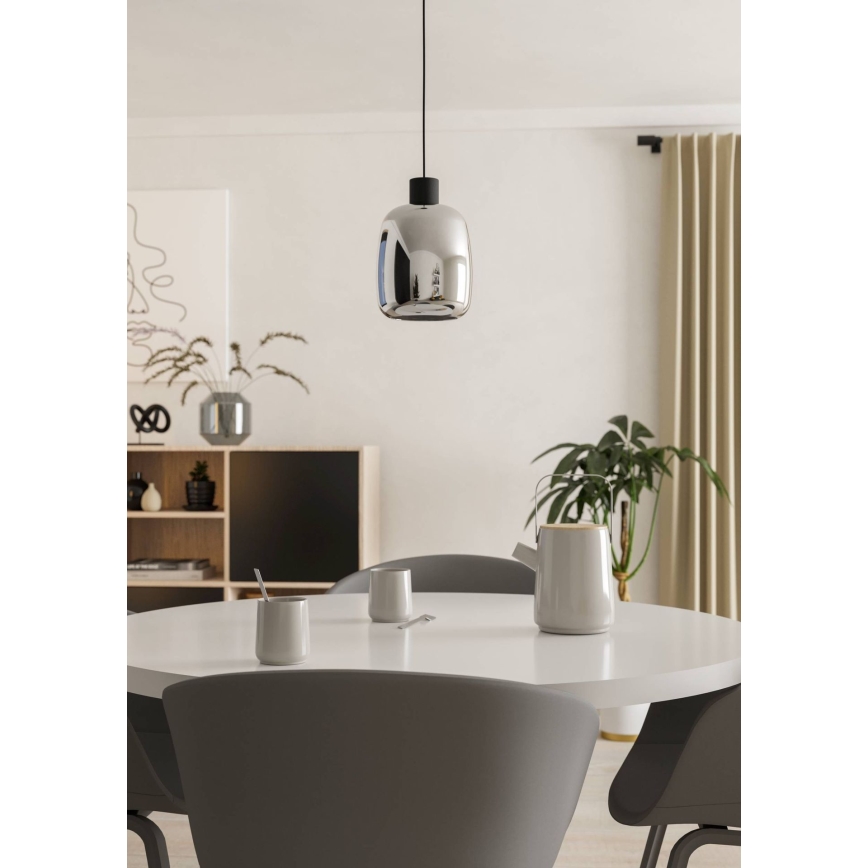 Eglo - LED RGBW Κρεμαστό φωτιστικό οροφής ντιμαριζόμενο LED/3,7W/230V 2700-6500K μαύρο ZigBee