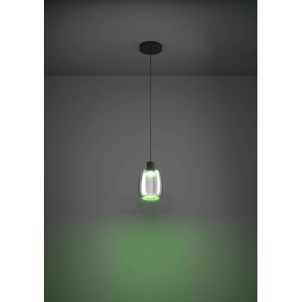 Eglo - LED RGBW Κρεμαστό φωτιστικό οροφής ντιμαριζόμενο LED/3,7W/230V 2700-6500K μαύρο ZigBee