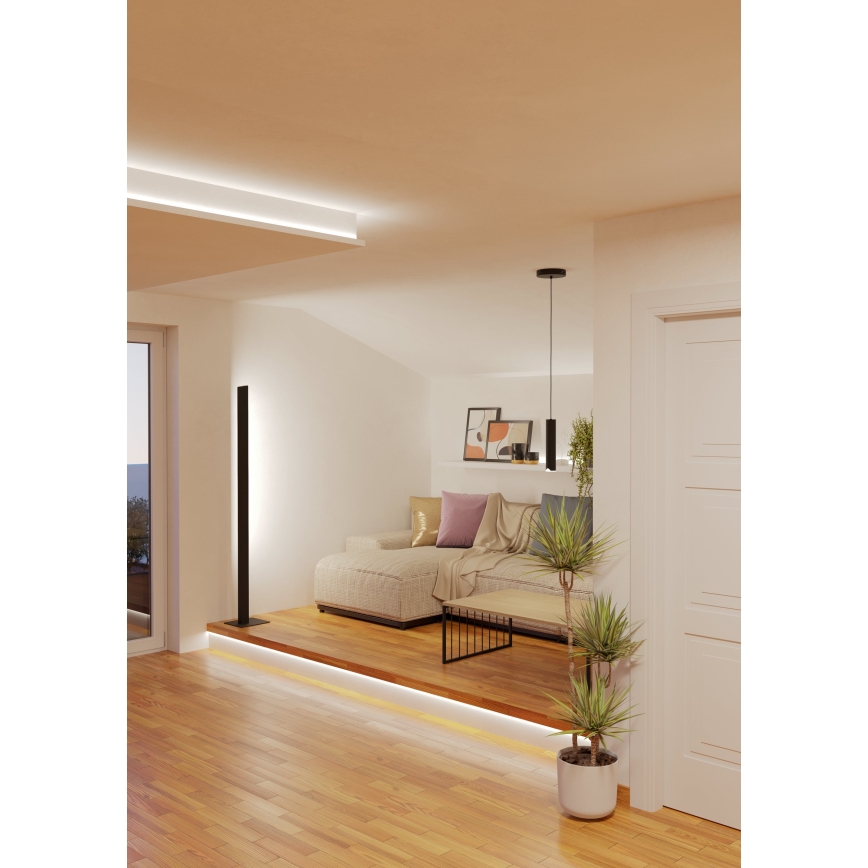 Eglo - LED RGBW Κρεμαστό φωτιστικό οροφής ντιμαριζόμενο LED/3,7W/230V 2700-6500K μαύρο