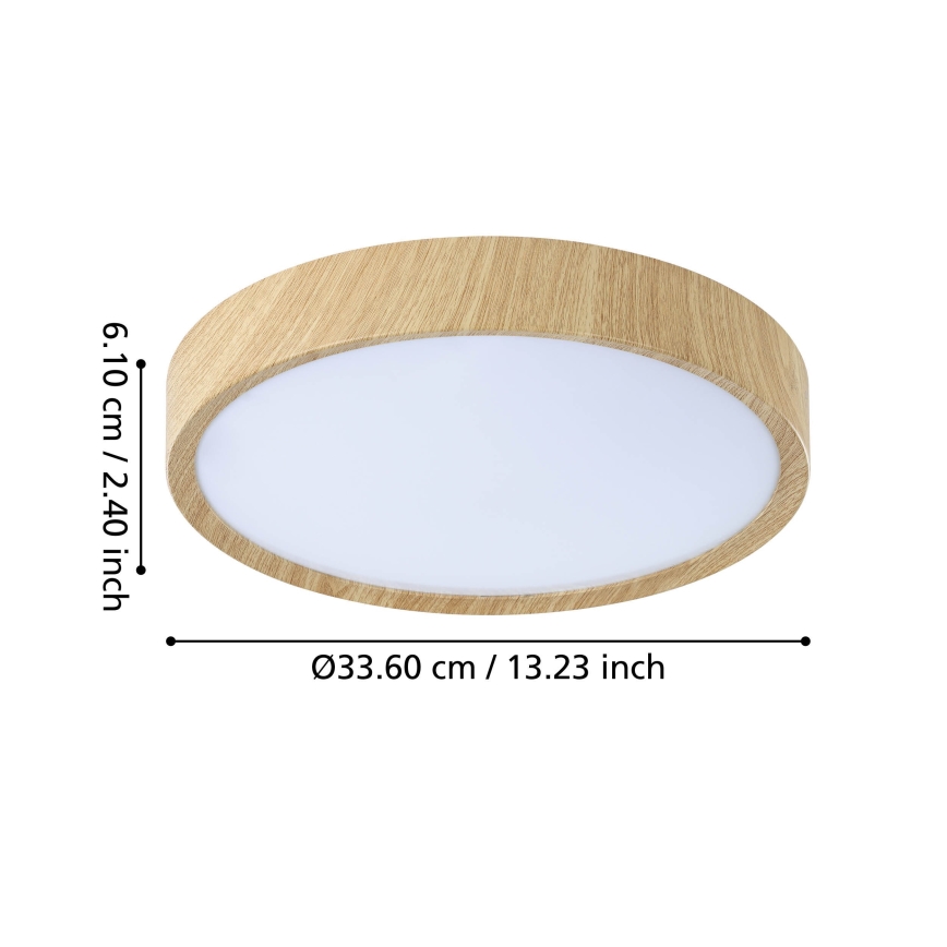 Eglo - Φωτιστικό οροφής μπάνιου LED LED/14,6W/230V IP44 μπεζ