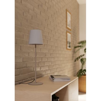 Eglo - Επιτραπέζιο φωτιστικό 1xE14/40W/230V κρεμ/λευκό