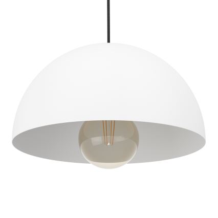 Eglo - Κρεμαστό φωτιστικό οροφής 1xE27/40W/230V διάμετρος 30 cm λευκό