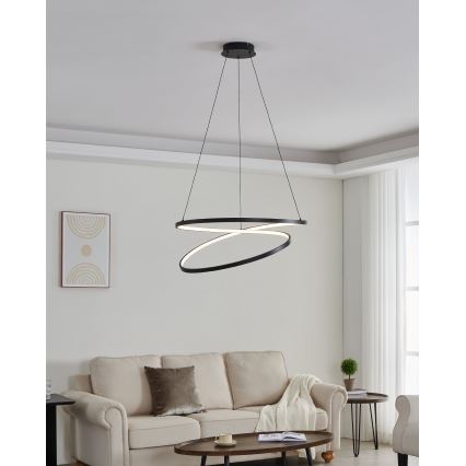 Eglo -  Κρεμαστό φωτιστικό οροφής LED LED/42W/230V 3000K μαύρο