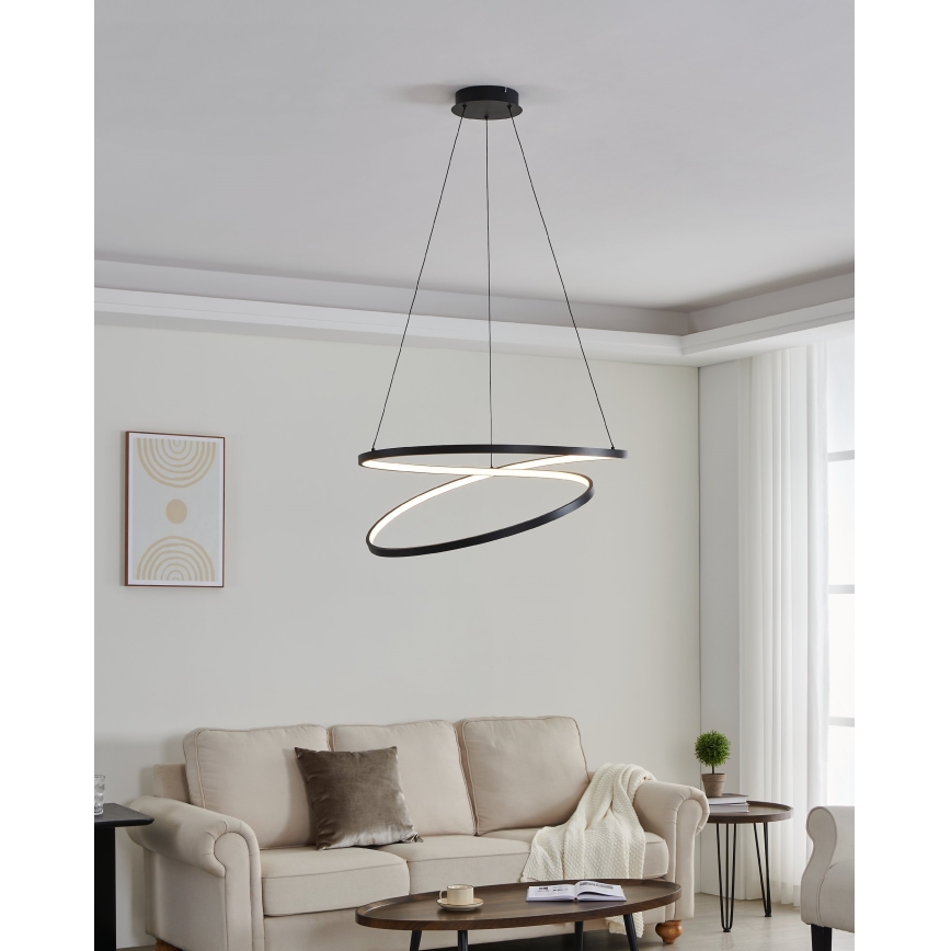 Eglo -  Κρεμαστό φωτιστικό οροφής LED LED/42W/230V 3000K μαύρο