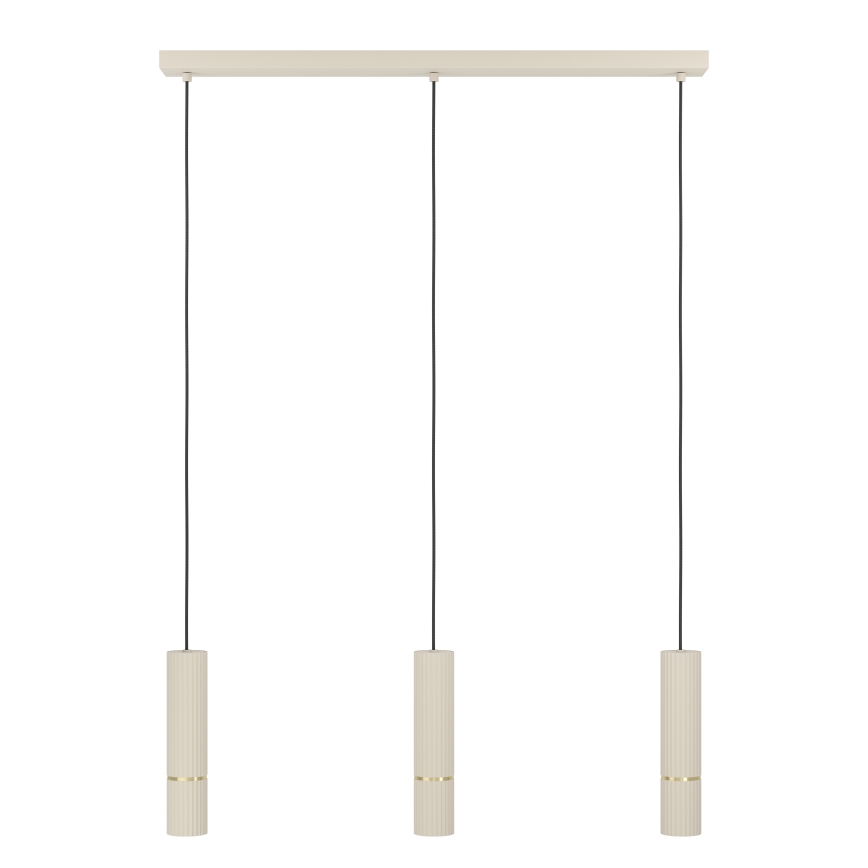 Eglo -  Κρεμαστό φωτιστικό οροφής LED 3xGU10/5W/230V 3000K μπεζ