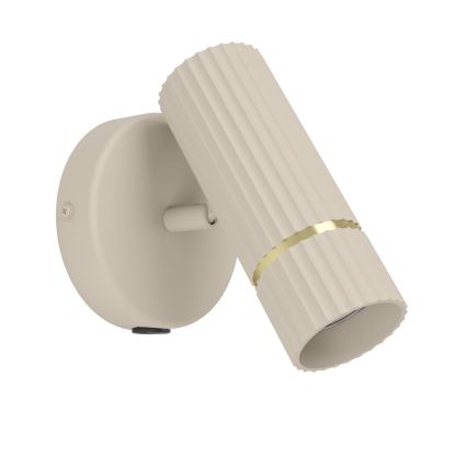 Eglo - Φωτιστικό τοίχου LED 1xGU10/5W/230V 3000K μπεζ