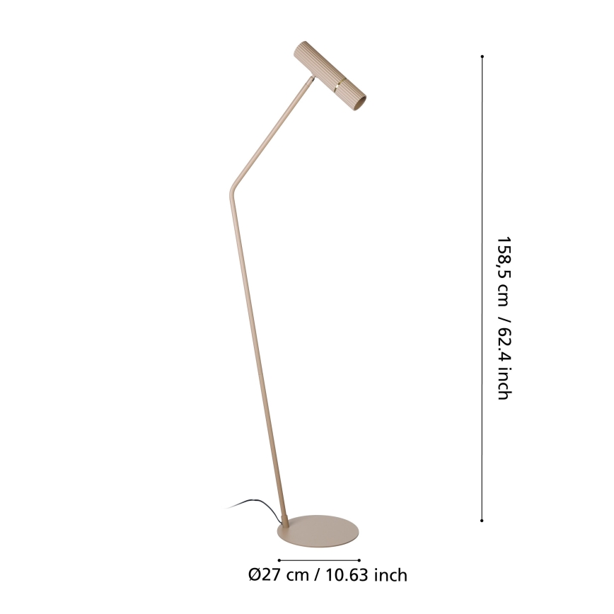 Eglo - Επιδαπέδια λάμπα LED 1xGU10/5W/230V 3000K μπεζ
