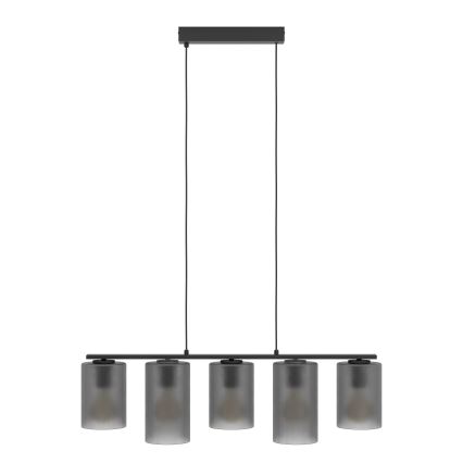 Eglo - Κρεμαστό φωτιστικό οροφής COLOMERA 5xE27/40W/230V γκρι