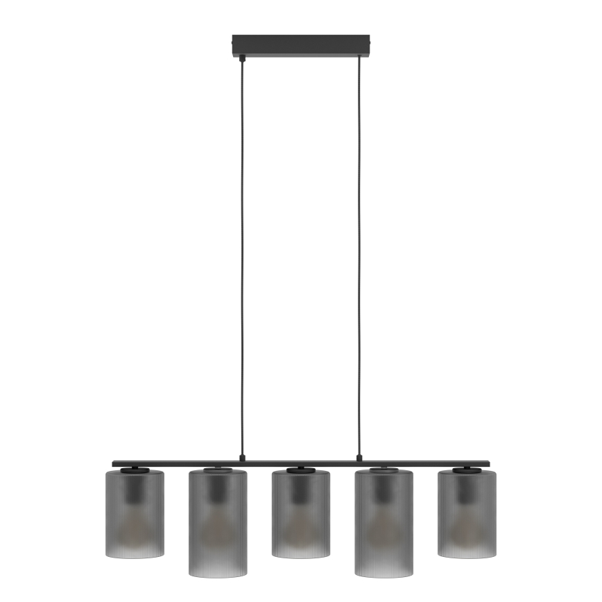 Eglo - Κρεμαστό φωτιστικό οροφής COLOMERA 5xE27/40W/230V γκρι