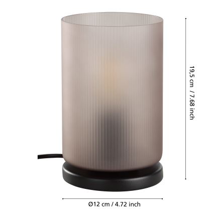 Eglo - Eπιτραπέζιο φωτιστικό 1xE27/40W/230V γκρι