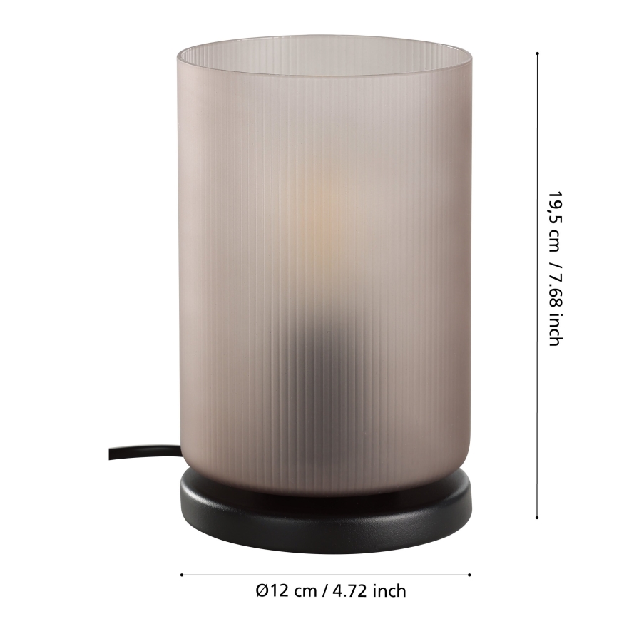 Eglo - Eπιτραπέζιο φωτιστικό 1xE27/40W/230V γκρι