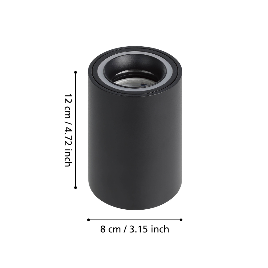 Eglo - LED RGBW Dimmable σποτ LED/4,9W/230V 2700-6500K μαύρο