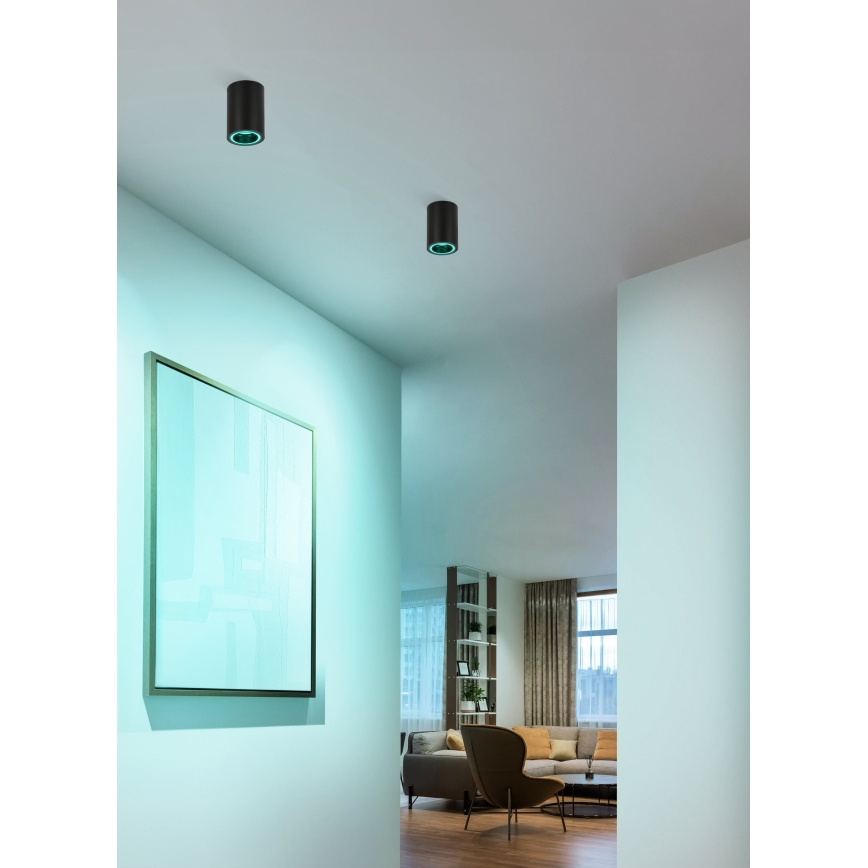Eglo - LED RGBW Dimmable σποτ LED/4,9W/230V 2700-6500K μαύρο