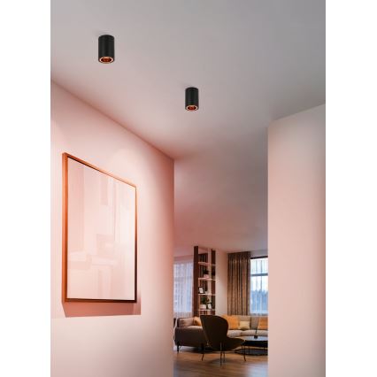 Eglo - LED RGBW Dimmable σποτ LED/4,9W/230V 2700-6500K μαύρο