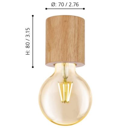 Eglo -Φωτιστικό οροφής 1xE27/28W/230V