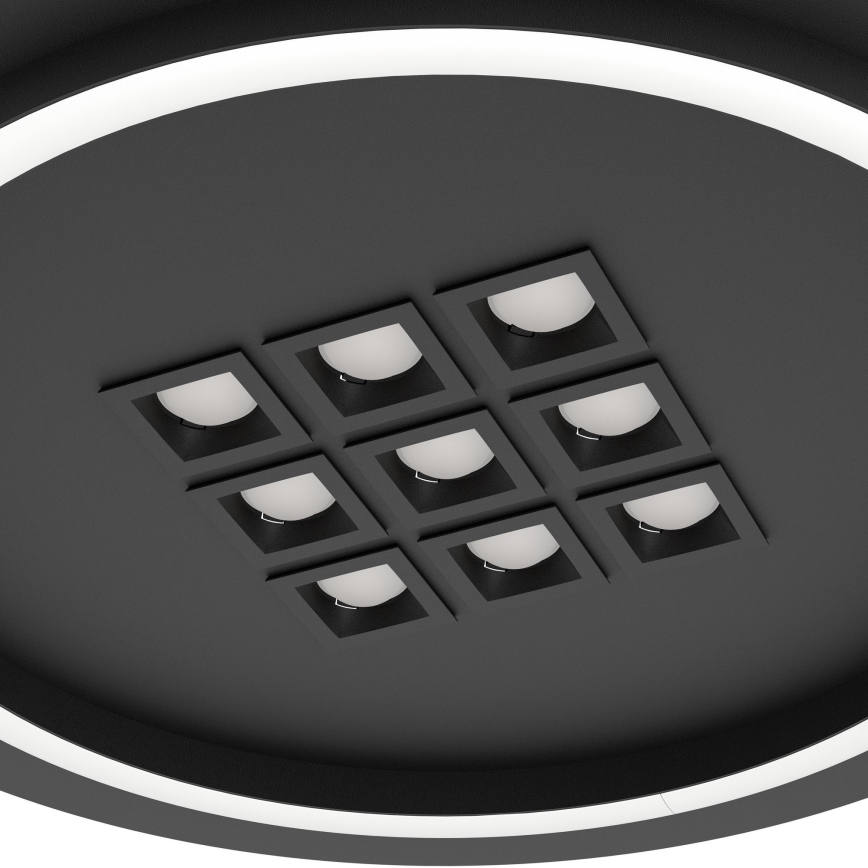 Eglo - LED Dimmable φωτιστικό οροφής LED/21,4W/230V 2700-6500K μαύρο + τηλεχειριστήριο