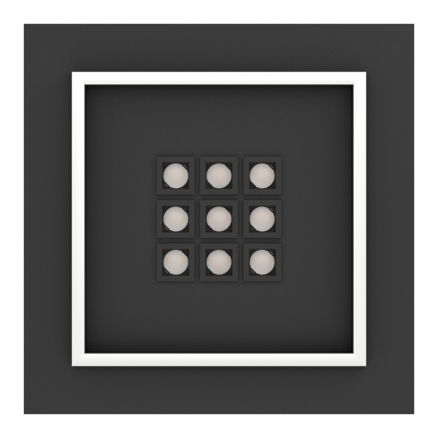 Eglo - LED Dimmable φωτιστικό οροφής LED/21,4W/230V 2700-6500K μαύρο + τηλεχειριστήριο