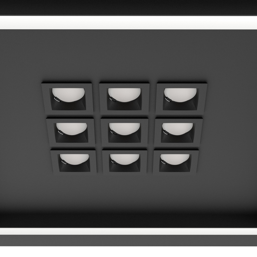 Eglo - LED Dimmable φωτιστικό οροφής LED/21,4W/230V 2700-6500K μαύρο + τηλεχειριστήριο