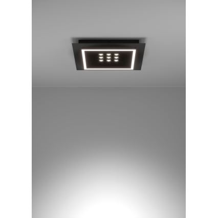 Eglo - LED Dimmable φωτιστικό οροφής LED/21,4W/230V 2700-6500K μαύρο + τηλεχειριστήριο