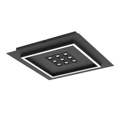 Eglo - LED Dimmable φωτιστικό οροφής LED/21,4W/230V 2700-6500K μαύρο + τηλεχειριστήριο