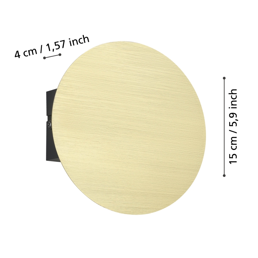 Eglo - Φωτιστικό τοίχου LED LED/4W/230V 3000K χρυσό