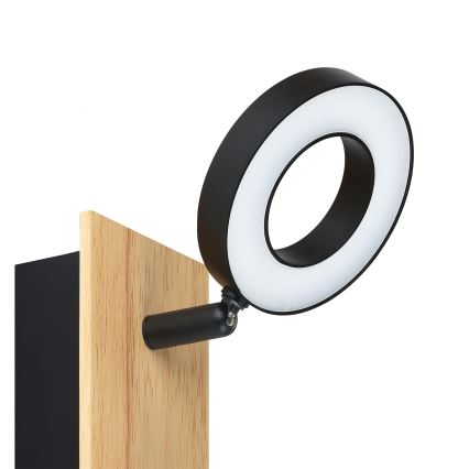 Eglo - LED Επιτοίχιο σποτ LED/4,2W/230V μαύρο/καφέ