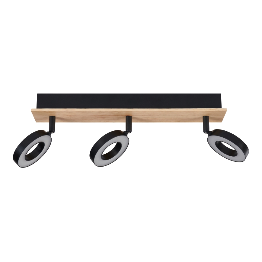 Eglo - Φωτιστικό σποτ LED 3xLED/4,2W/230V μαύρο/καφέ