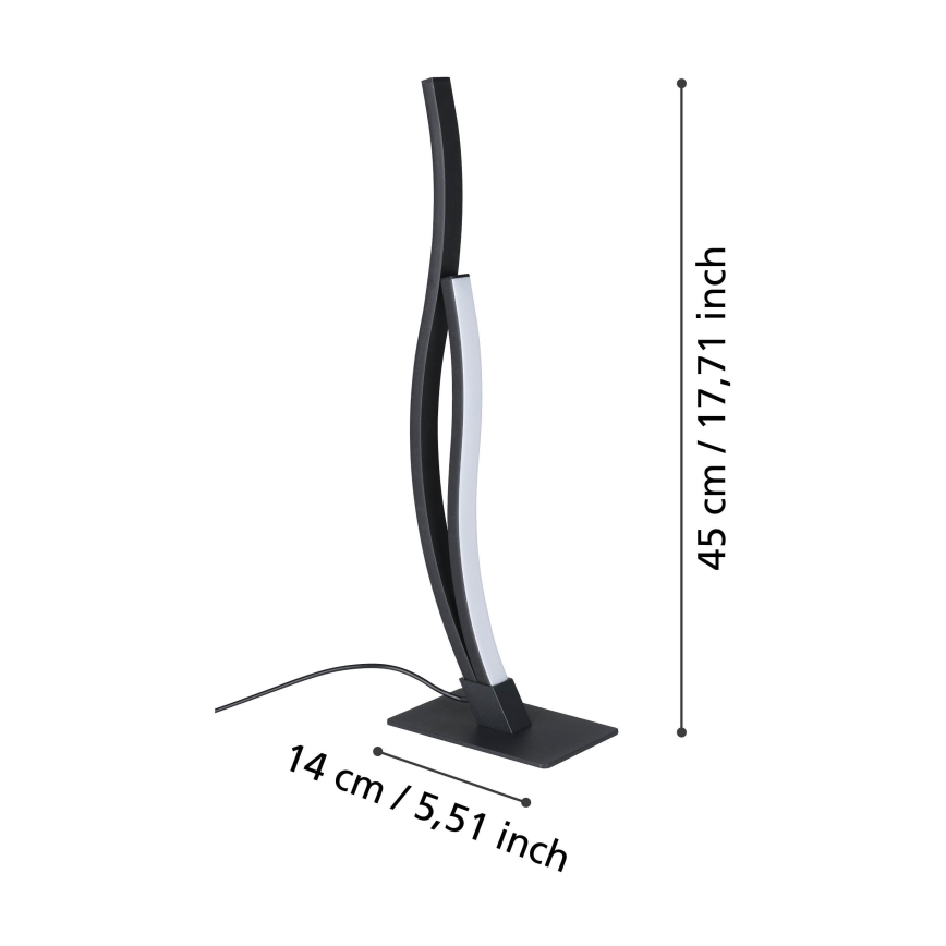 Eglo - Επιτραπέζιο φωτιστικό LED LED/12W/230V 4000K μαύρο