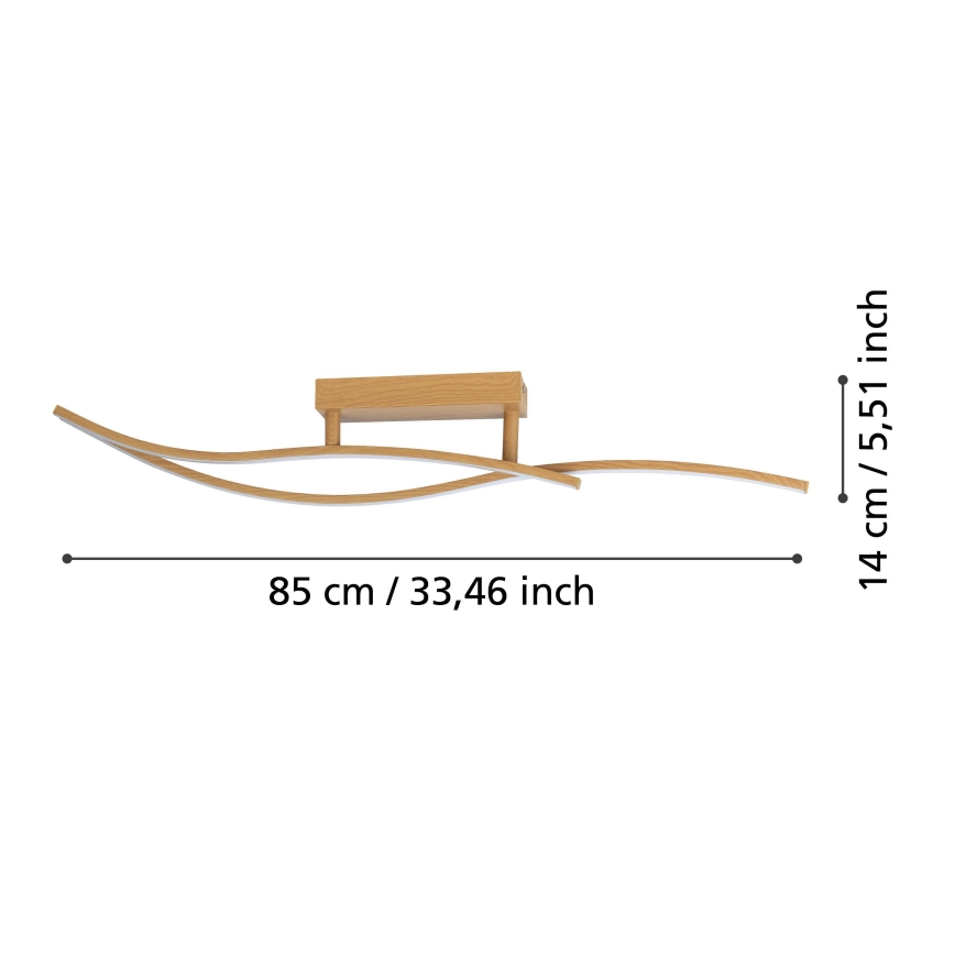 Eglo - Φωτιστικό οροφής LED LED/12W/230V 4000K μπεζ