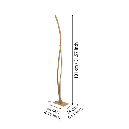 Eglo - Επιδαπέδια λάμπα LED LED/20W/230V 4000K μπεζ