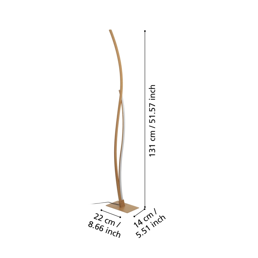 Eglo - Επιδαπέδια λάμπα LED LED/20W/230V 4000K μπεζ