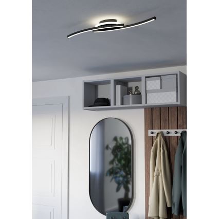 Eglo - Φωτιστικό οροφής LED LED/12W/230V 4000K μαύρο
