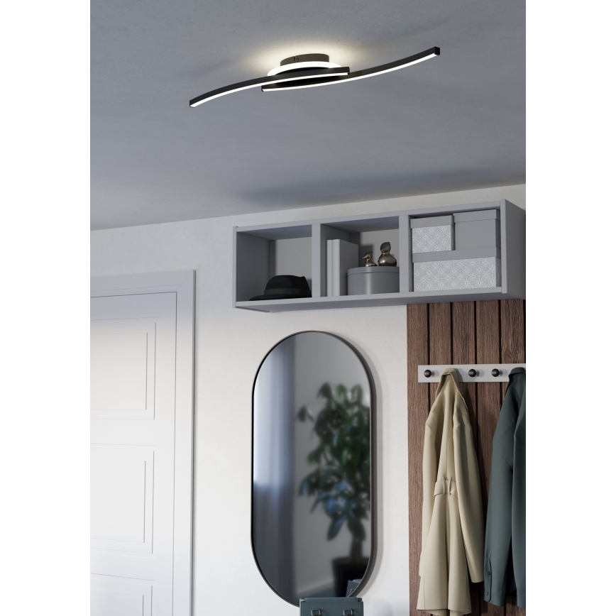 Eglo - Φωτιστικό οροφής LED LED/12W/230V 4000K μαύρο