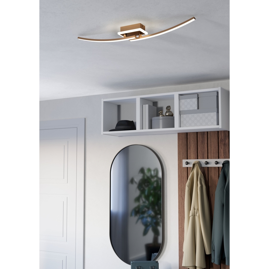 Eglo - Φωτιστικό οροφής LED LED/12W/230V 4000K χαλκός