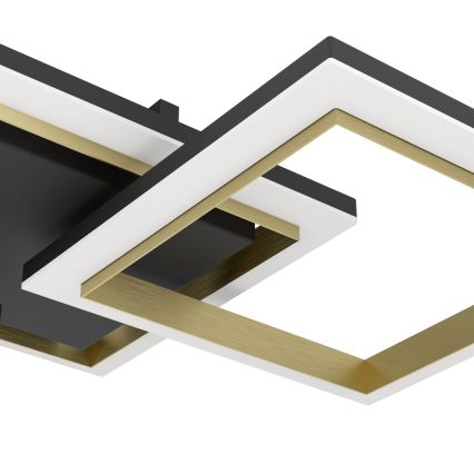 Eglo - LED Dimmable φωτιστικό οροφής LED/20W/230V 4000K μαύρο/χρυσό
