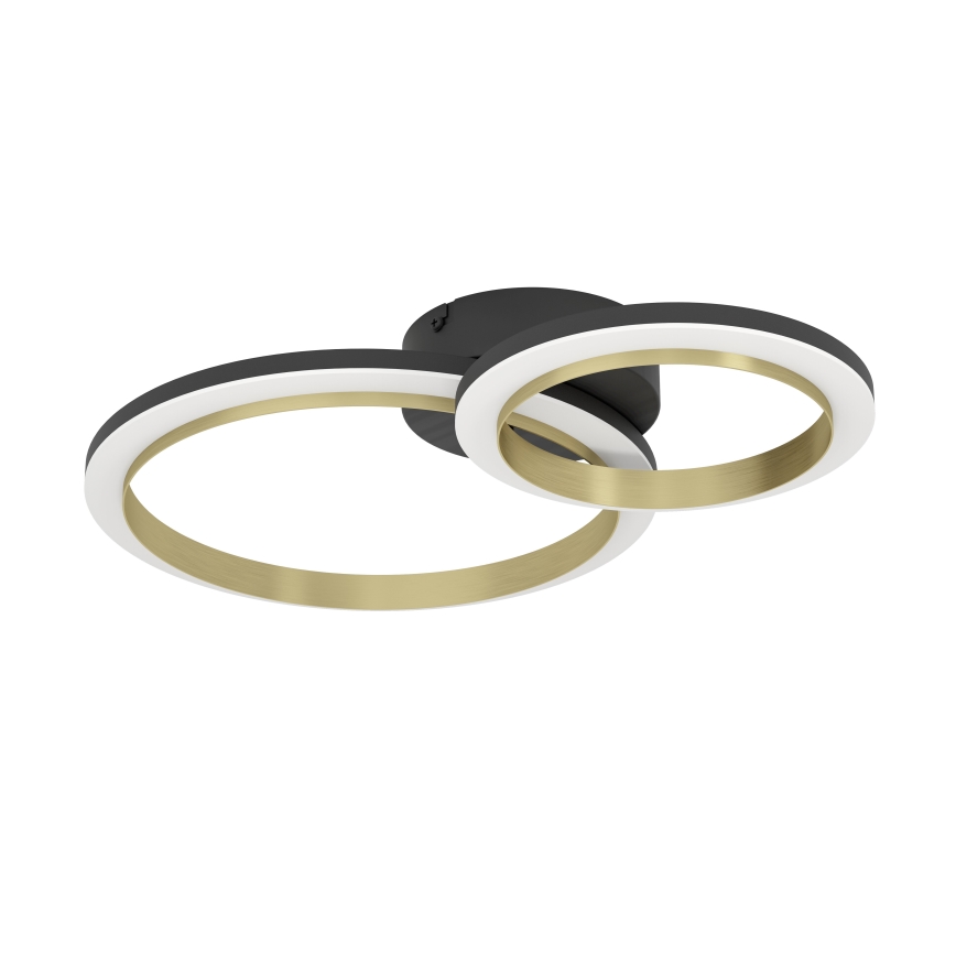 Eglo - LED Dimmable φωτιστικό οροφής LED/12W/230V 4000K μαύρο/χρυσό