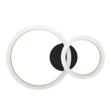 Eglo - LED Dimmable φωτιστικό οροφής LED/12W/230V 4000K μαύρο/χρυσό