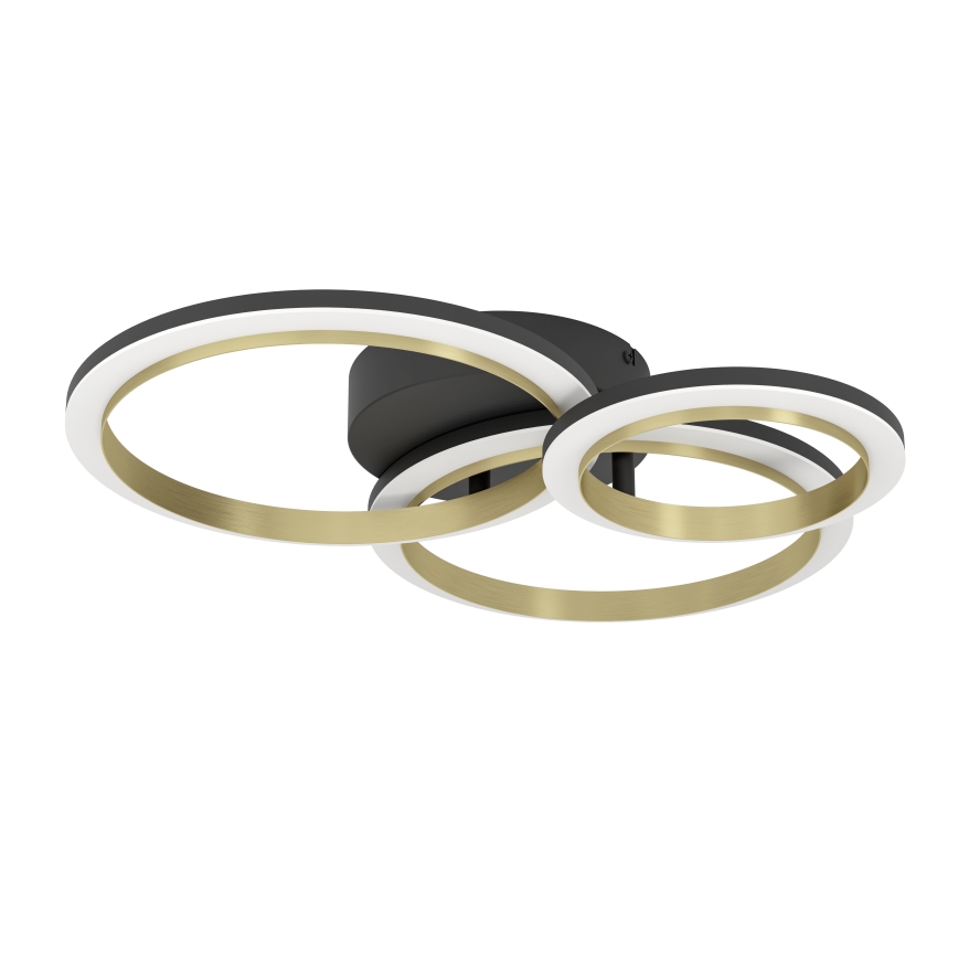 Eglo - LED Dimmable φωτιστικό οροφής LED/20W/230V 4000K μαύρο/χρυσό