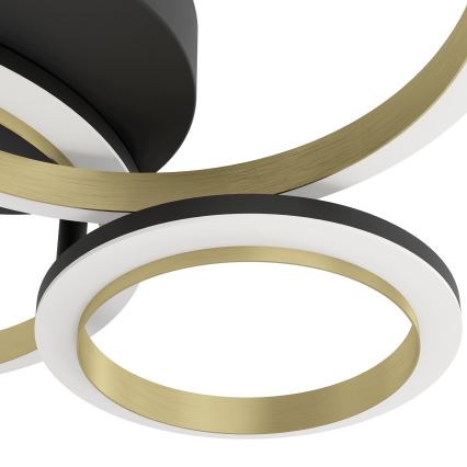 Eglo - LED Dimmable φωτιστικό οροφής LED/20W/230V 4000K μαύρο/χρυσό