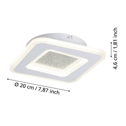 Eglo - Φωτιστικό τοίχου LED LED/12W/230V 4000K λευκό