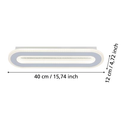 Eglo - Φωτιστικό τοίχου LED LED/12W/230V 4000K λευκό