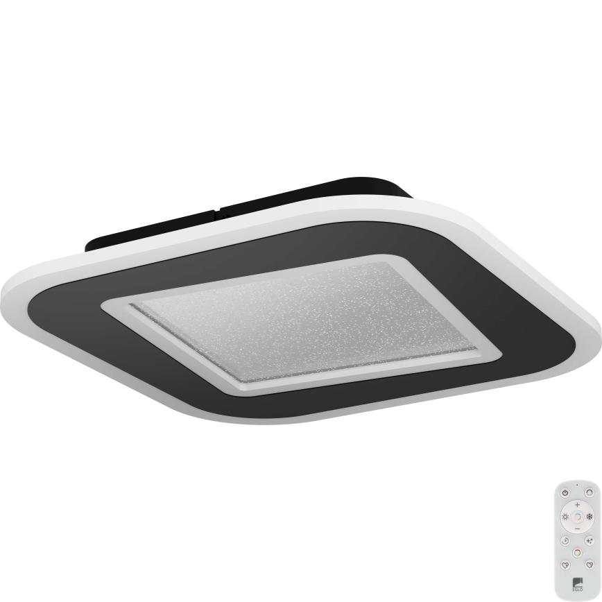 Eglo - LED Dimmable φωτιστικό οροφής LED/20W/230V 2700-6500K μαύρο + τηλεχειριστήριο