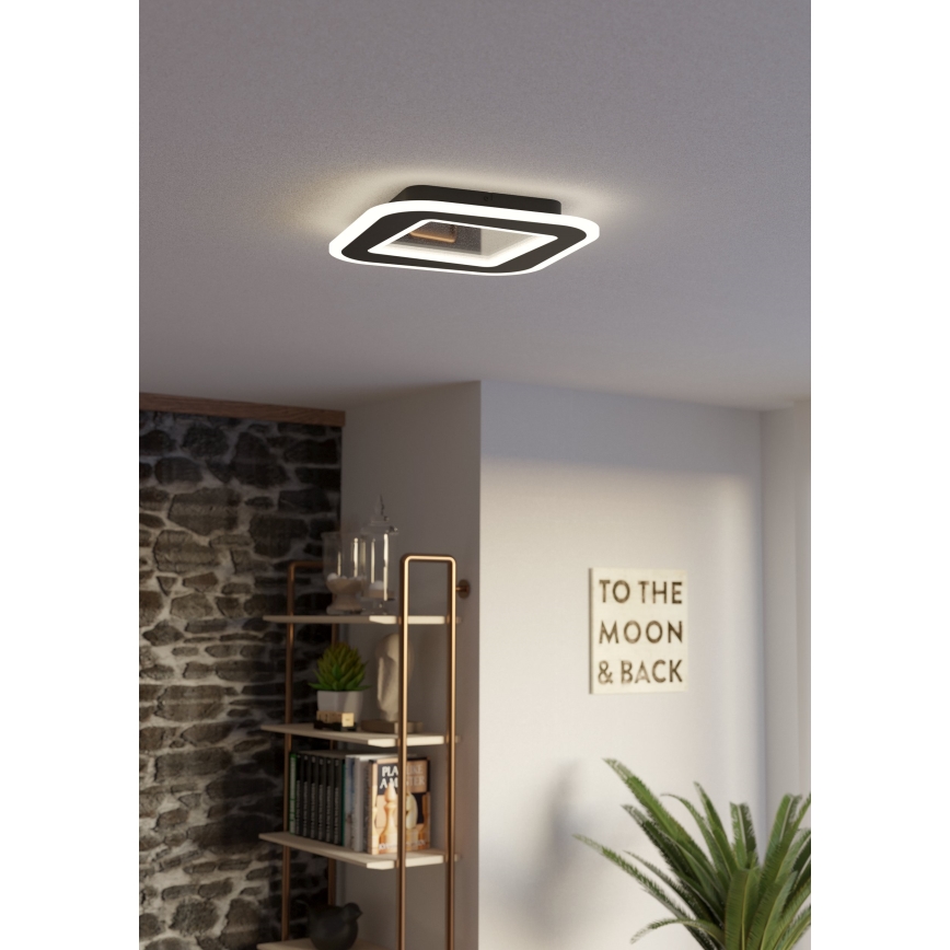 Eglo - LED Dimmable φωτιστικό οροφής LED/20W/230V 2700-6500K μαύρο + τηλεχειριστήριο