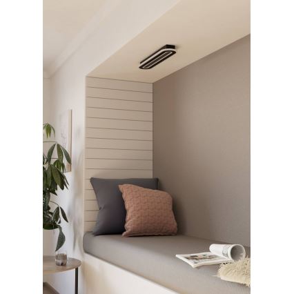 Eglo - LED Dimmable φωτιστικό οροφής LED/20W/230V 2700-6500K μαύρο + τηλεχειριστήριο