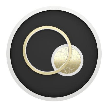 Eglo - Φωτιστικό οροφής LED 1xLED/14W/230V + 1xLED/8,5W διάμετρος 38 cm μαύρο/χρυσό