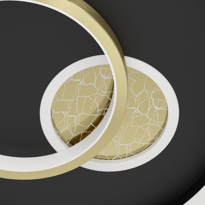 Eglo - Φωτιστικό οροφής LED 1xLED/14W/230V + 1xLED/8,5W διάμετρος 38 cm μαύρο/χρυσό