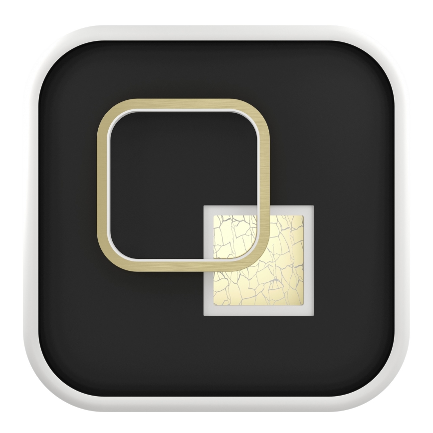 Eglo - Φωτιστικό οροφής LED 1xLED/16,2W/230V + 1xLED/9,2W 38x38 cm μαύρο/χρυσό